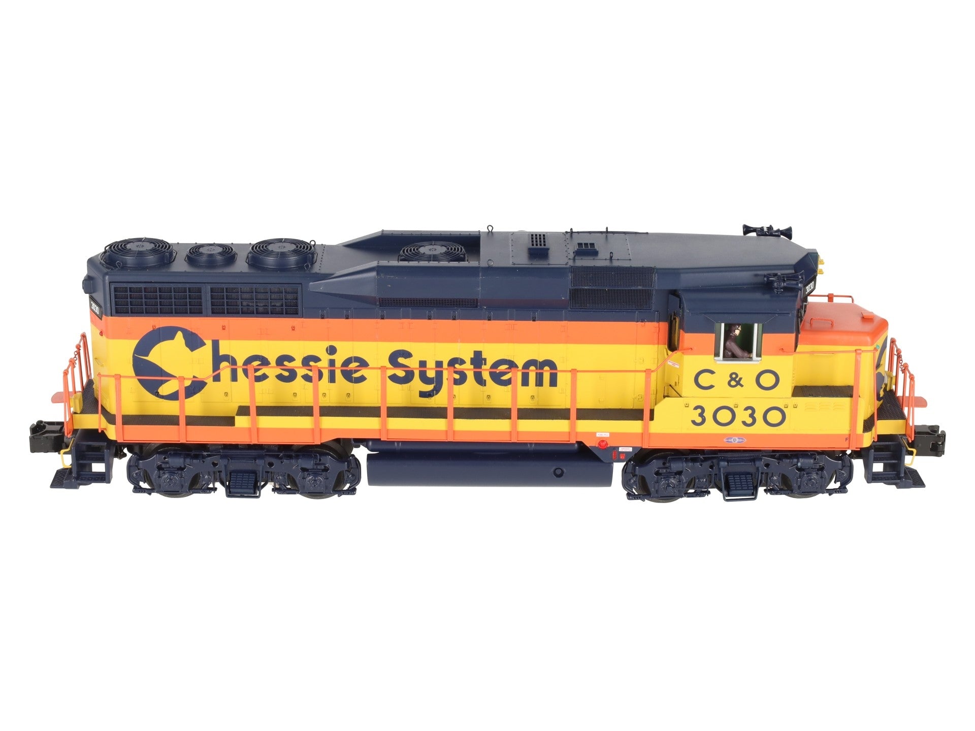 MTH 20-20252-1 O C&O Chessie GP30 Diesel Engine w/PS3 #3030 EX/Box