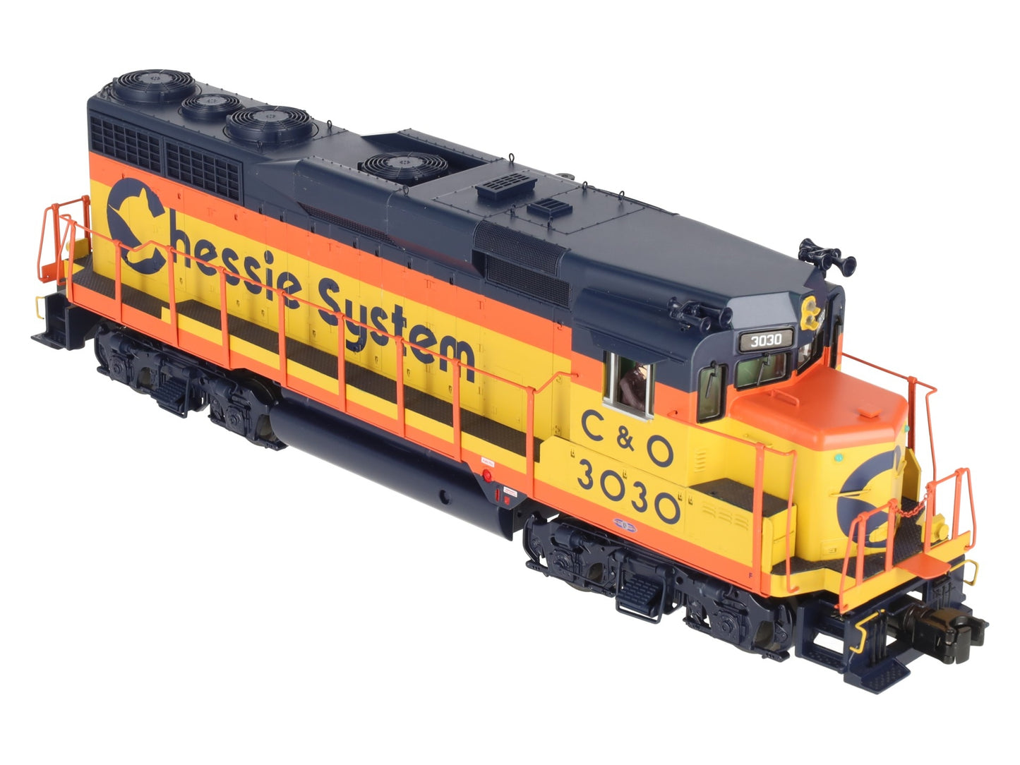 MTH 20-20252-1 O C&O Chessie GP30 Diesel Engine w/PS3 #3030 EX/Box