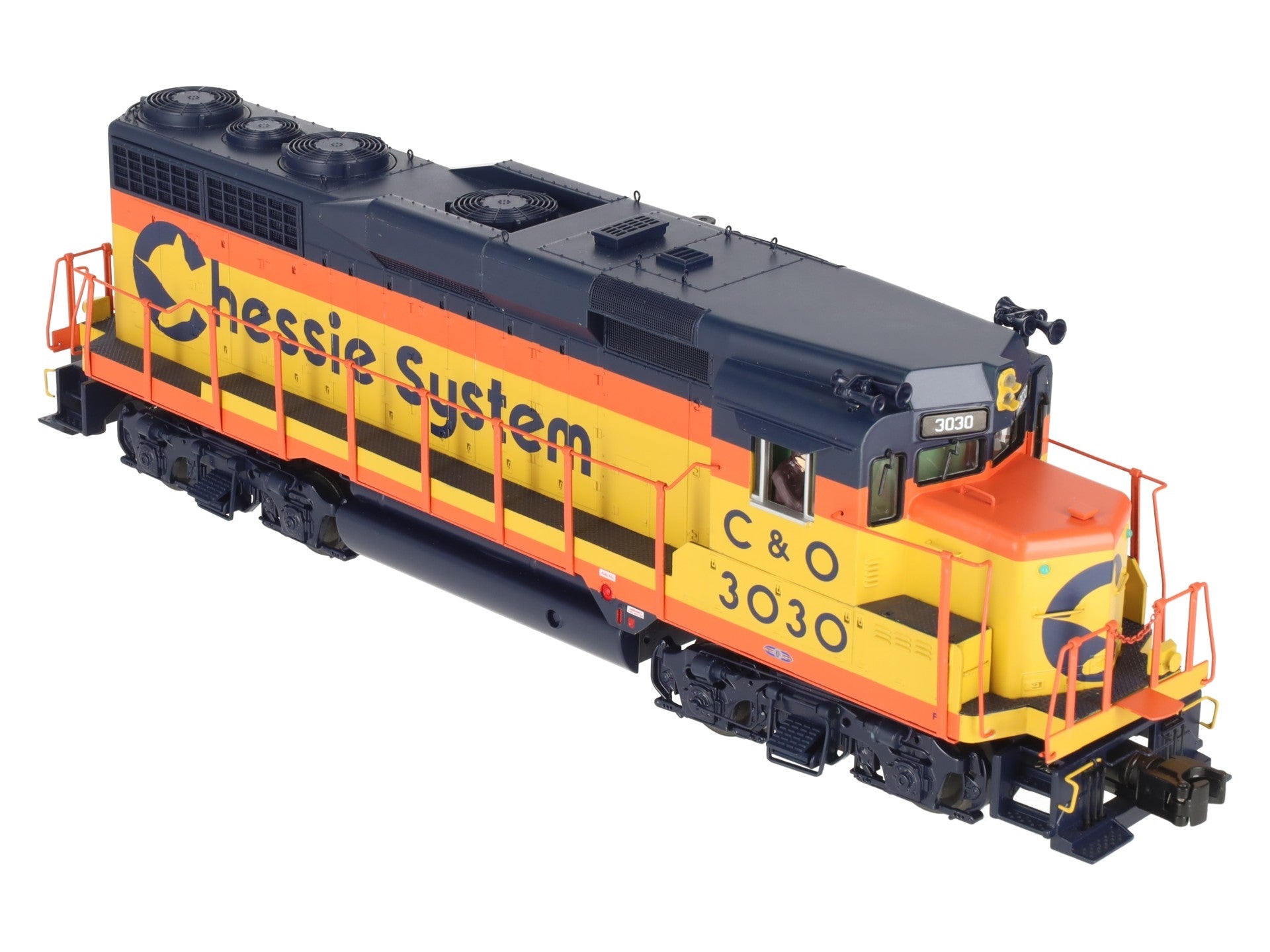 MTH 20-20252-1 O C&O Chessie GP30 Diesel Engine w/PS3 #3030 EX/Box