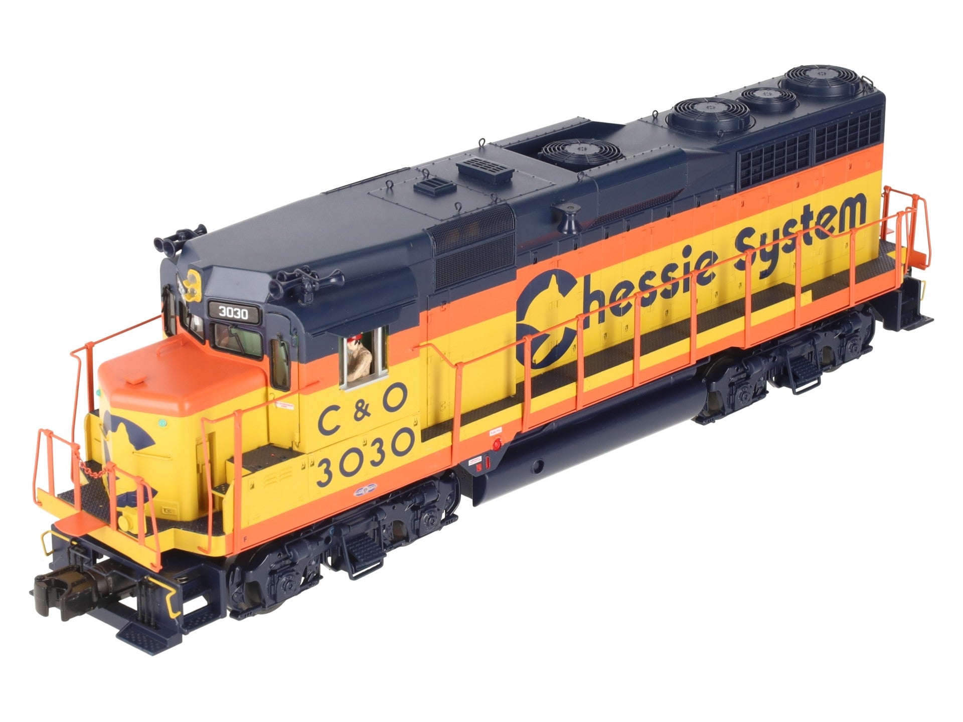 MTH 20-20252-1 O C&O Chessie GP30 Diesel Engine w/PS3 #3030 EX/Box