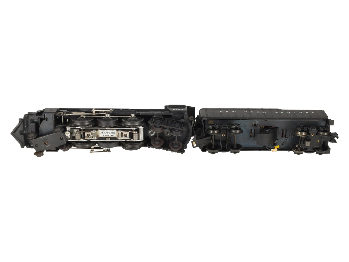 Lionel 6-8206 O Gauge New York Central Hudson 4-6-4 Steam Locomotive & Tender EX/Box