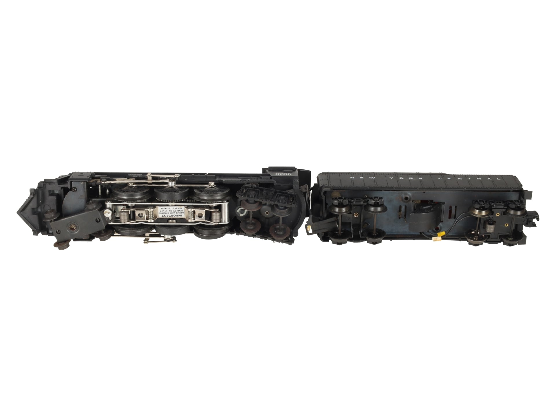 Lionel 6-8206 O Gauge New York Central Hudson 4-6-4 Steam Locomotive & Tender EX/Box