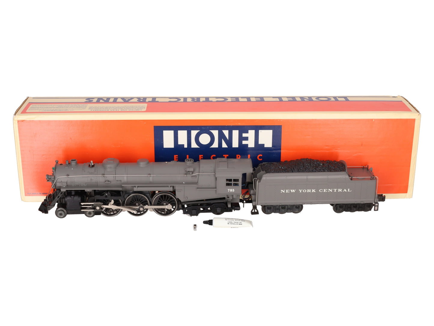 Lionel 6-18002 O New York Central 4-6-4 Hudson Steam Locomotive & Tender #785 EX/Box