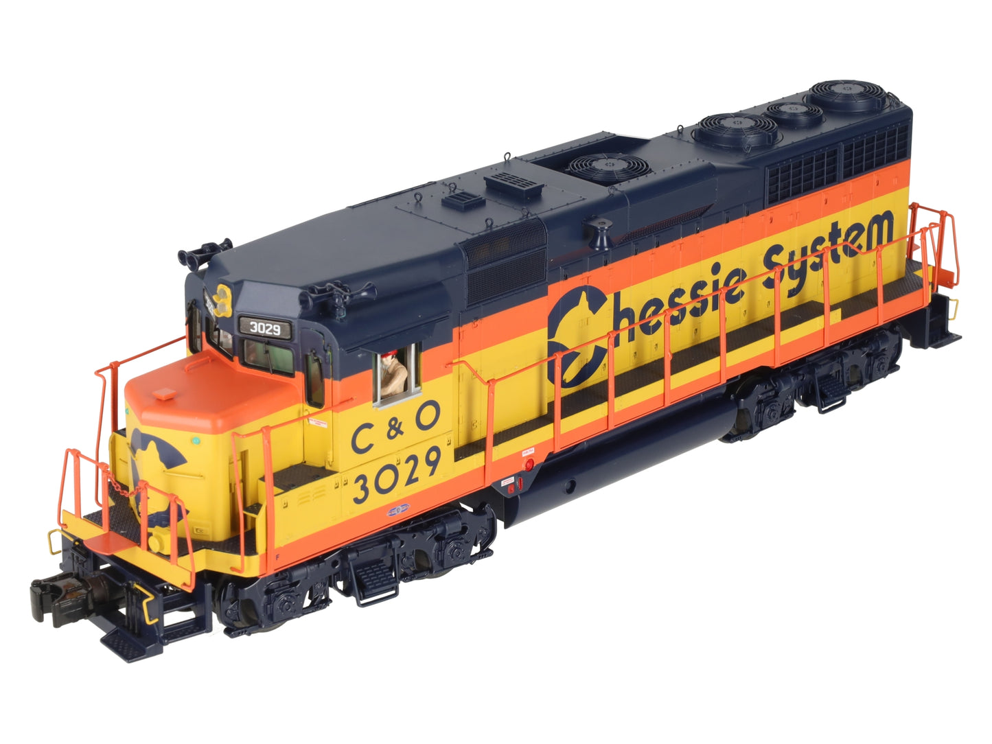 MTH 20-20252-1 O Gauge Chessie GP30 Diesel Engine w/PS3 #3029 EX/Box
