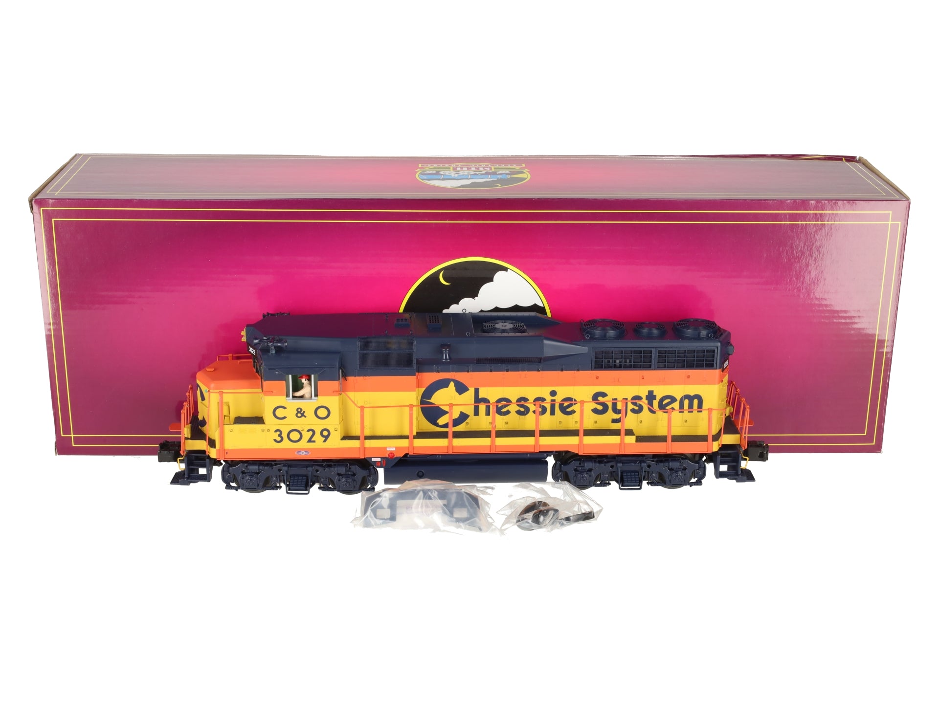 MTH 20-20252-1 O Gauge Chessie GP30 Diesel Engine w/PS3 #3029 EX/Box