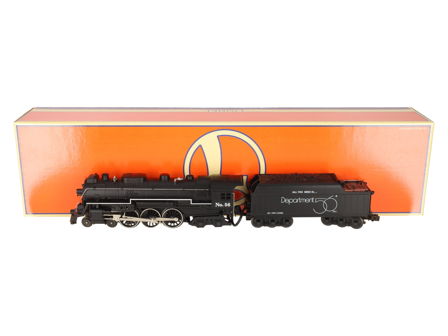 Lionel 6-52175 O Dept. 56 4-6-4 Hudson Steam Loco & Tender #56 EX/Box