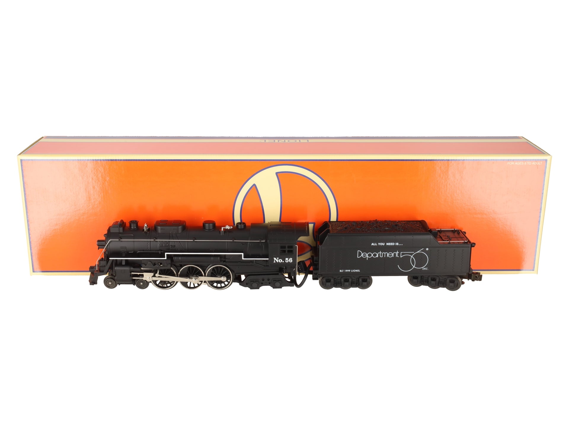 Lionel 6-52175 O Dept. 56 4-6-4 Hudson Steam Loco & Tender #56 EX/Box