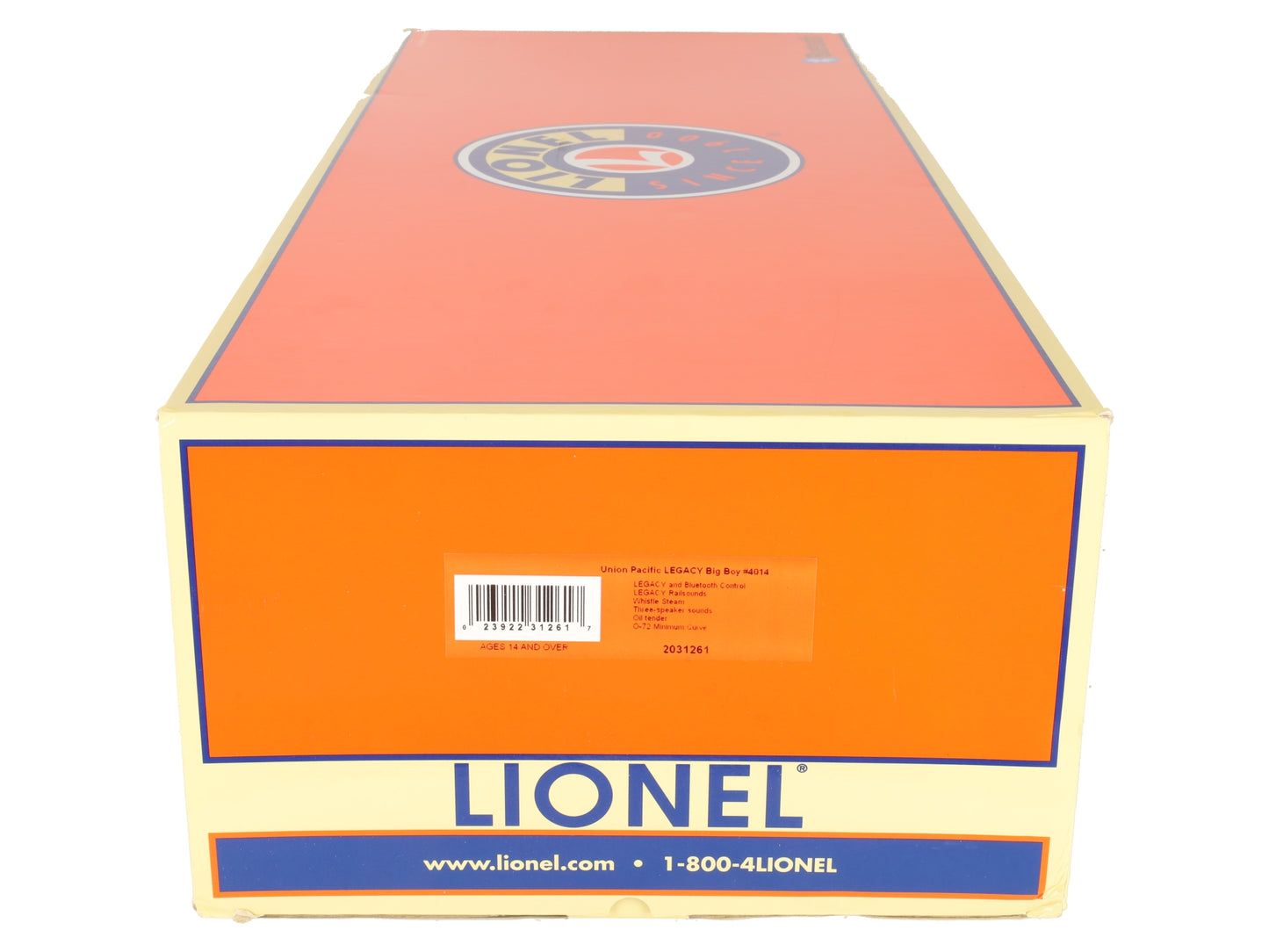 Lionel 2031261 O Gauge Union Pacific Big Boy Steam Locomotive #4014 w/Legacy EX/Box