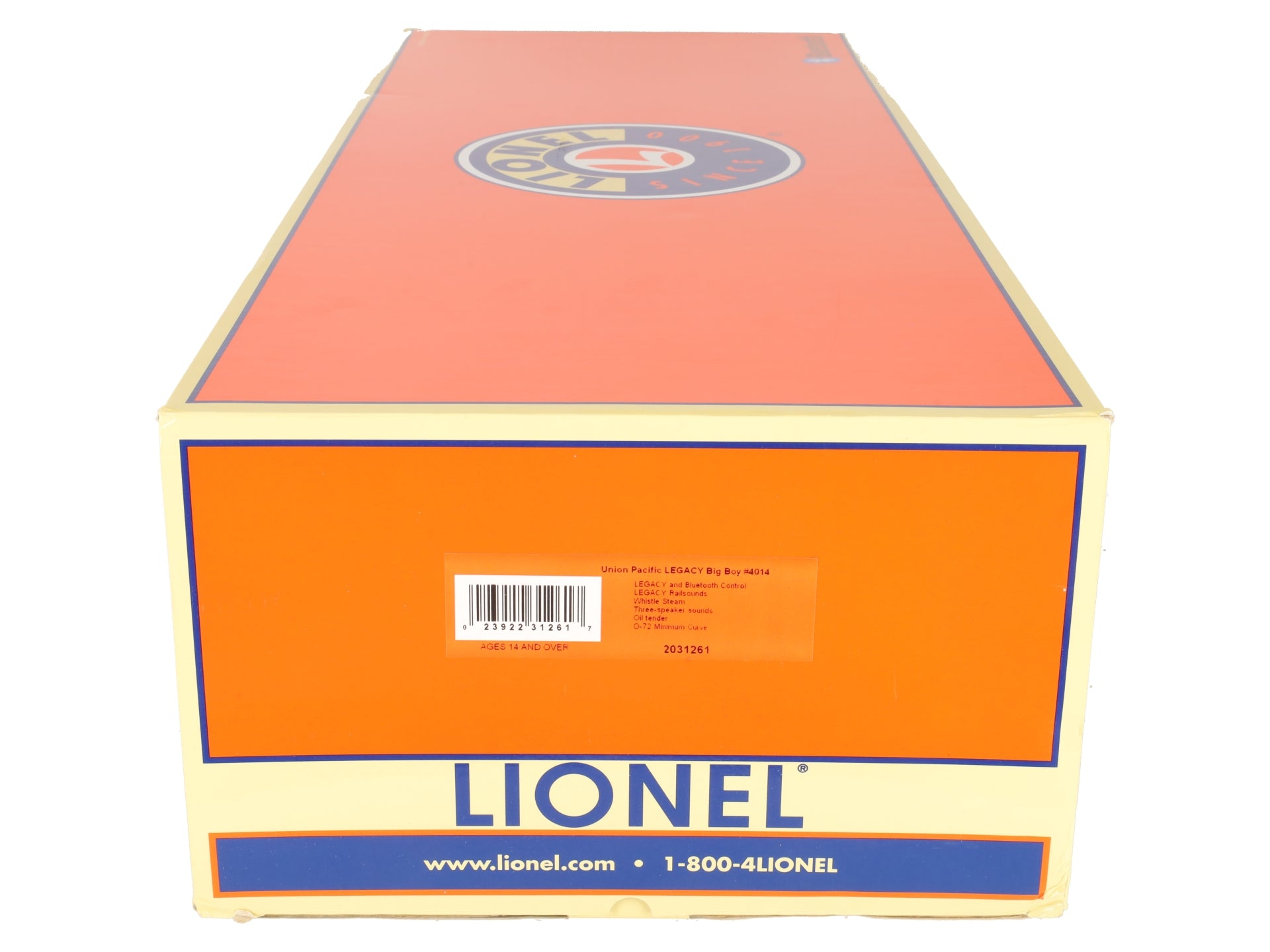 Lionel 2031261 O Gauge Union Pacific Big Boy Steam Locomotive #4014 w/Legacy EX/Box