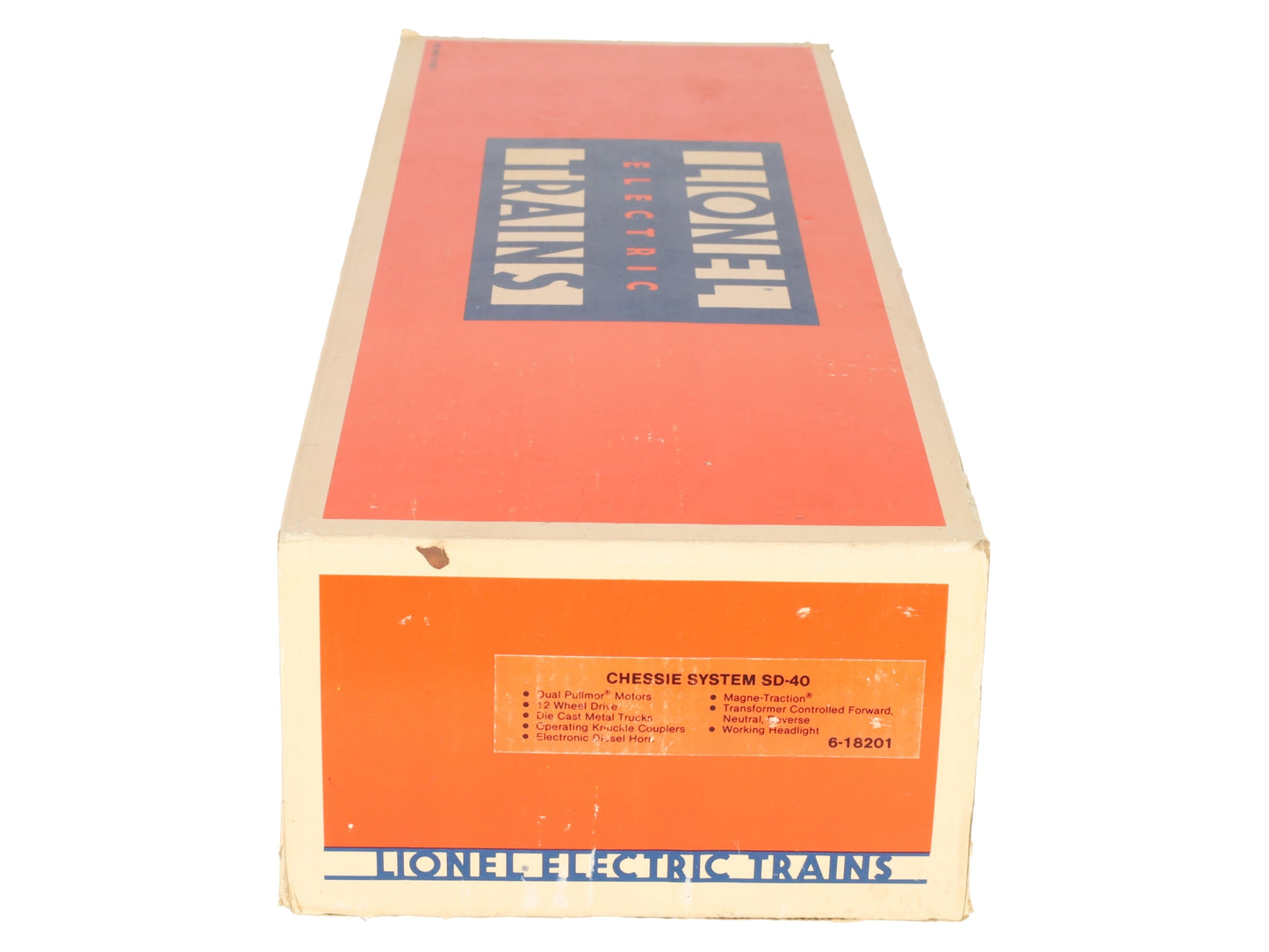 Lionel 6-18201 O Gauge C&O Chessie SD-40 Diesel Locomotive W/ Horn #8201 EX/Box