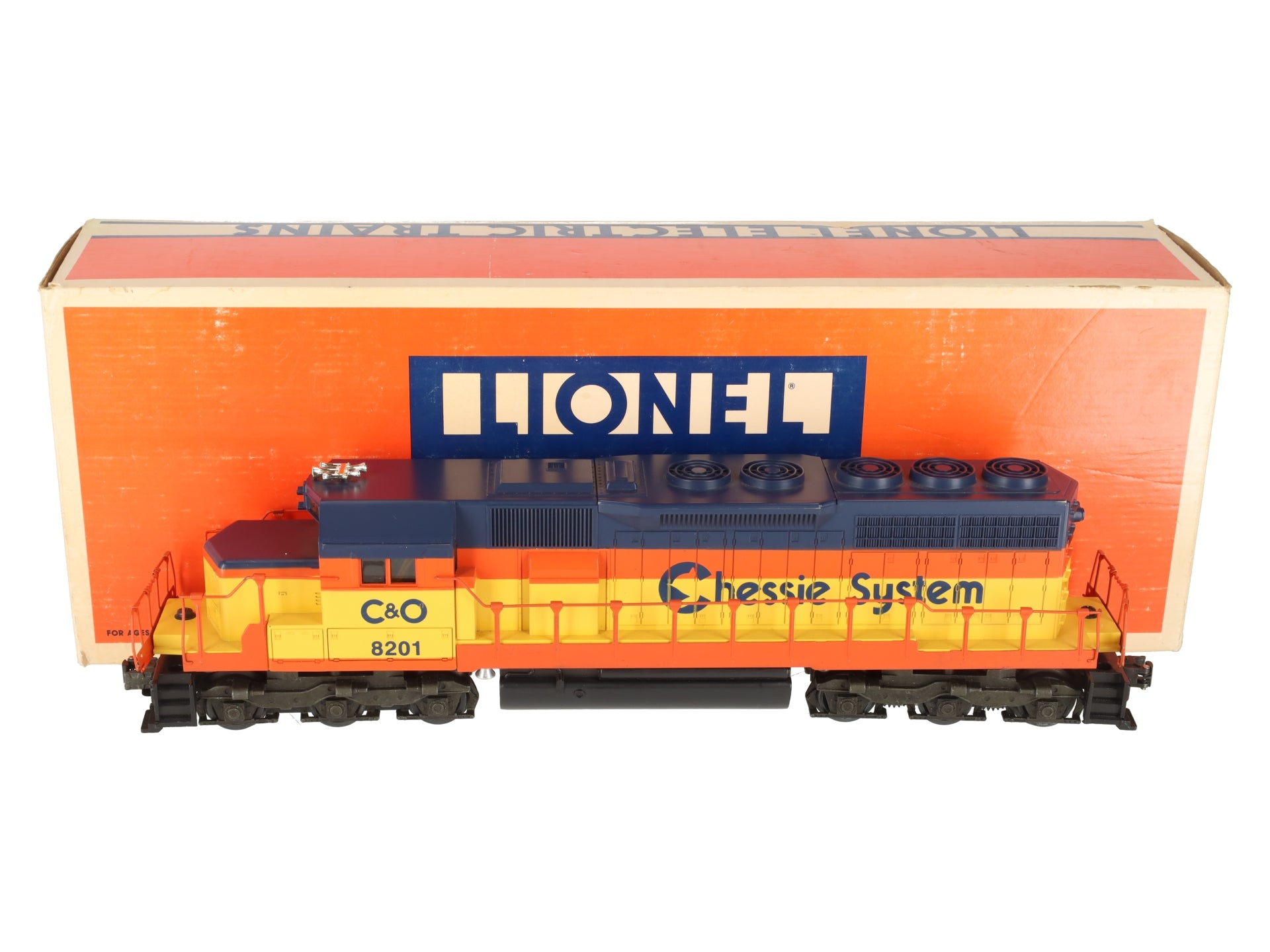 Lionel 6-18201 O Gauge C&O Chessie SD-40 Diesel Locomotive W/ Horn #8201 EX/Box