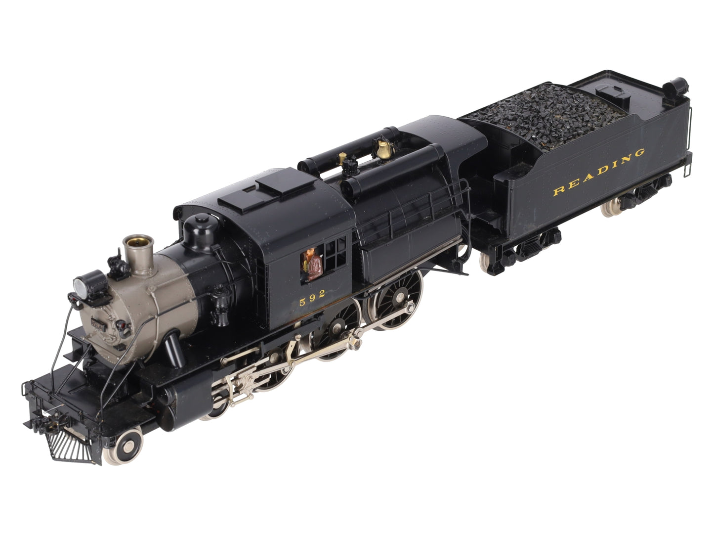 Williams 5017 O BRASS Reading 4-6-0 Camelback Engine & Tender #592 VG