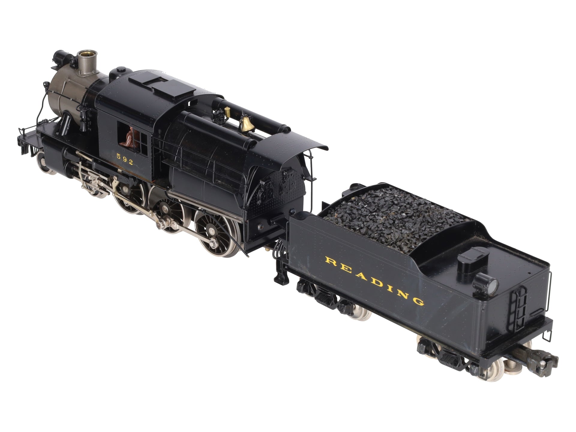 Williams 5017 O BRASS Reading 4-6-0 Camelback Engine & Tender #592 VG