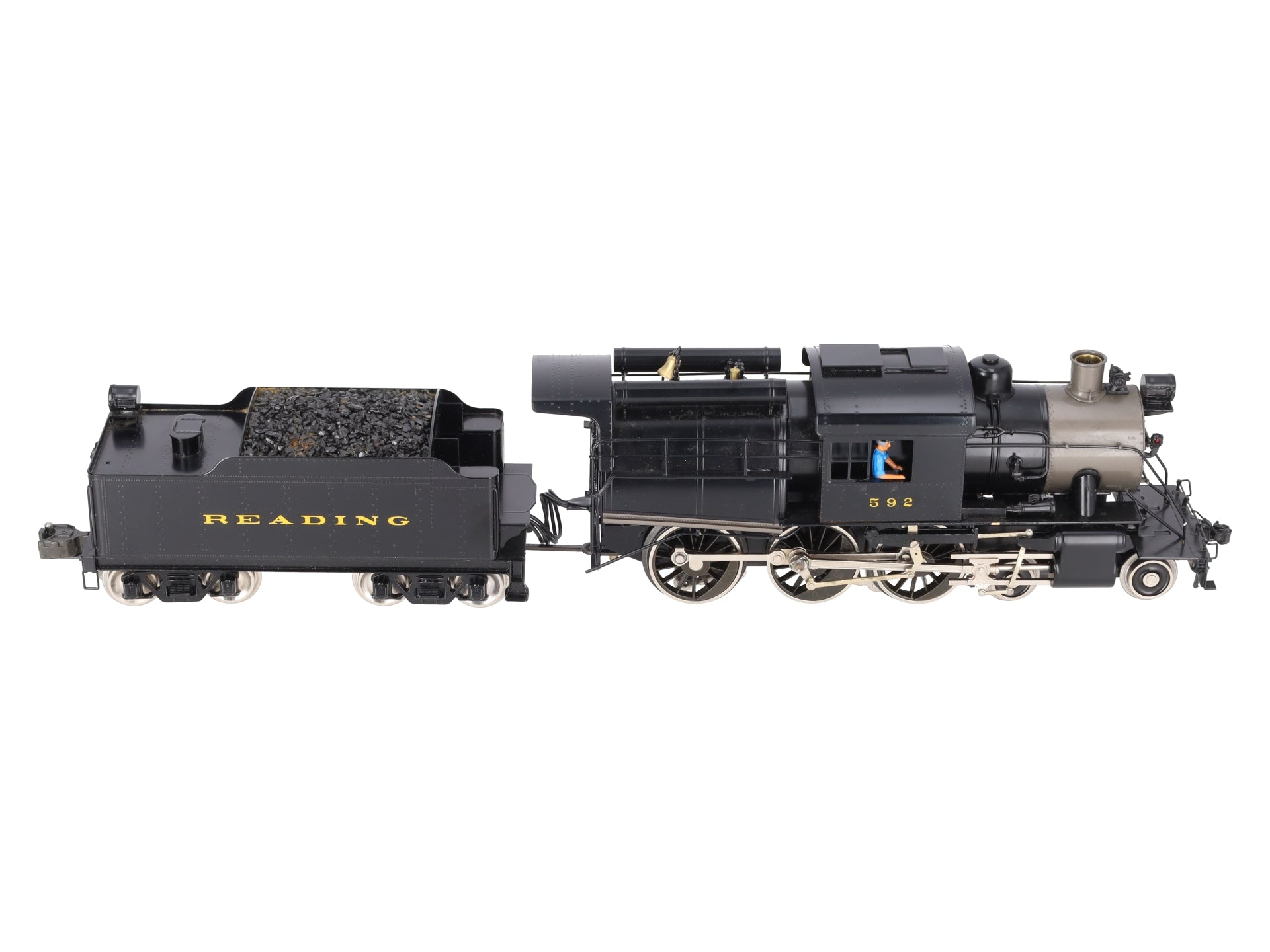 Williams 5017 O BRASS Reading 4-6-0 Camelback Engine & Tender #592 VG