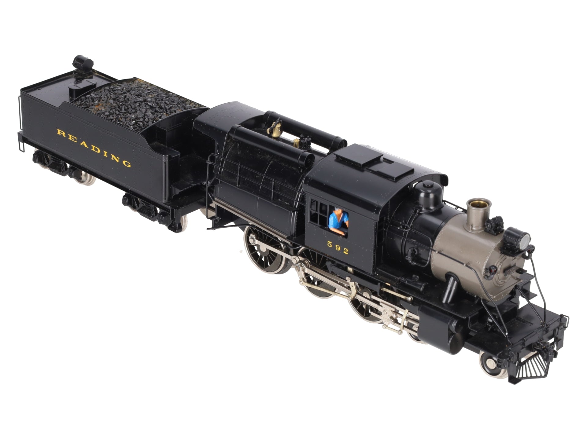 Williams 5017 O BRASS Reading 4-6-0 Camelback Engine & Tender #592 VG
