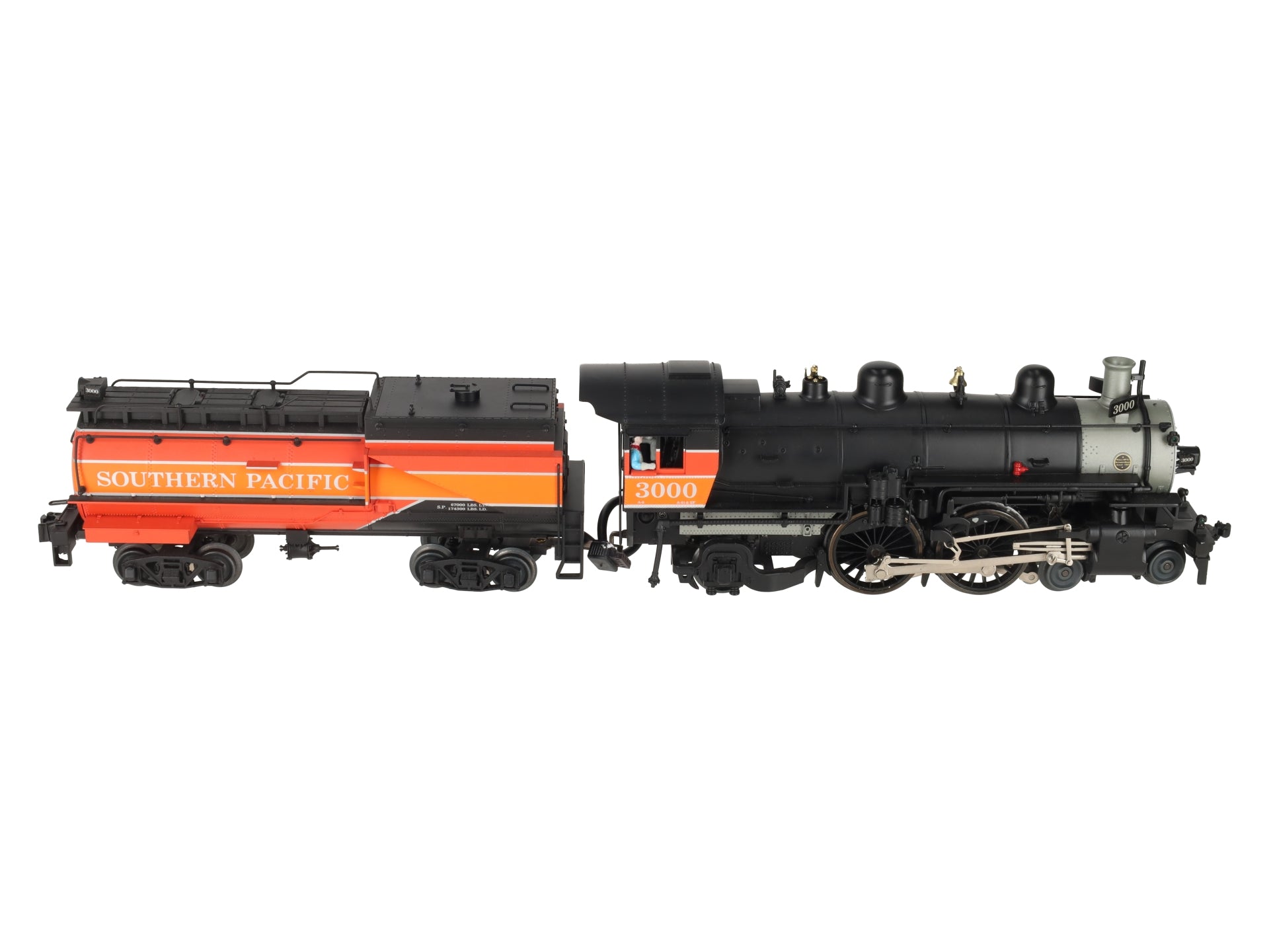 Lionel 6-28070 O SP Daylight 4-4-2 Atlantic Steam Locomotive & Tender #3000 EX/Box
