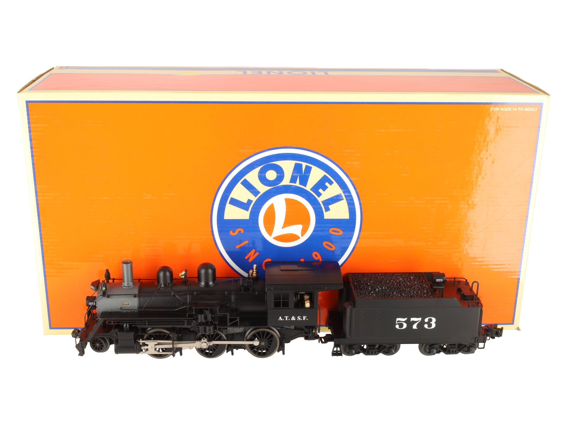 Lionel 6-11272 O Gauge AT&SF 2-6-0 Mogul Steam Locomotive #573 EX/Box