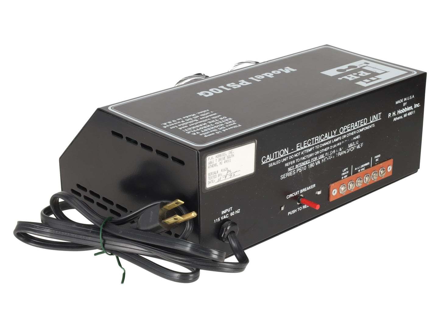 PH Hobbies PS10G 10 Amp w/Volt & Ammeter EX/Box