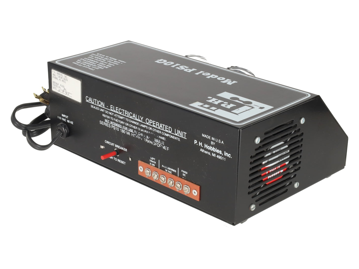 PH Hobbies PS10G 10 Amp w/Volt & Ammeter EX/Box