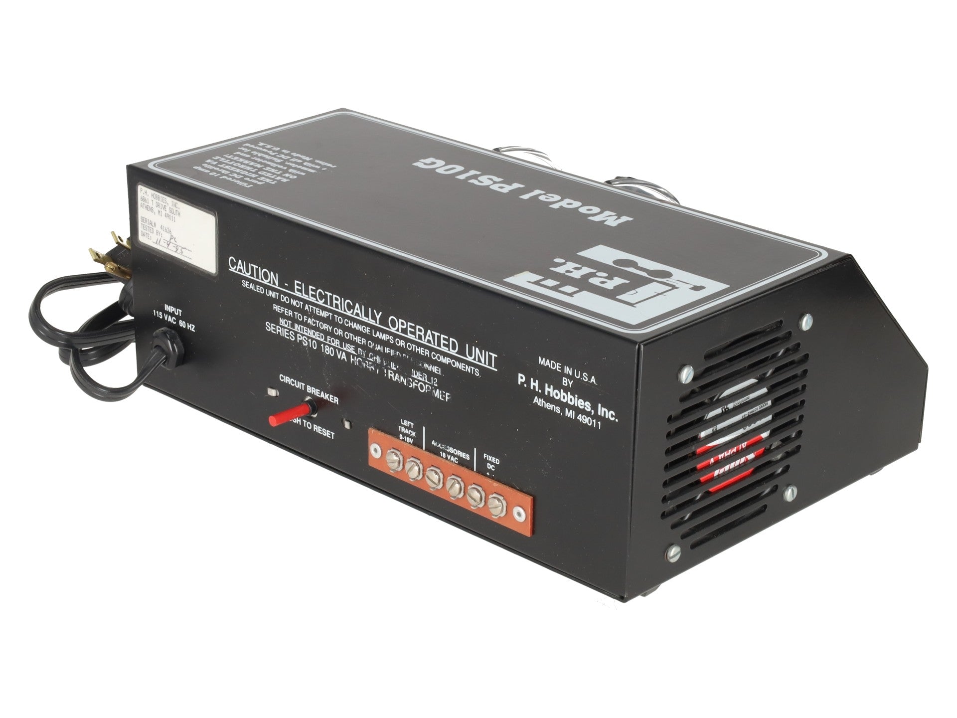 PH Hobbies PS10G 10 Amp w/Volt & Ammeter EX/Box