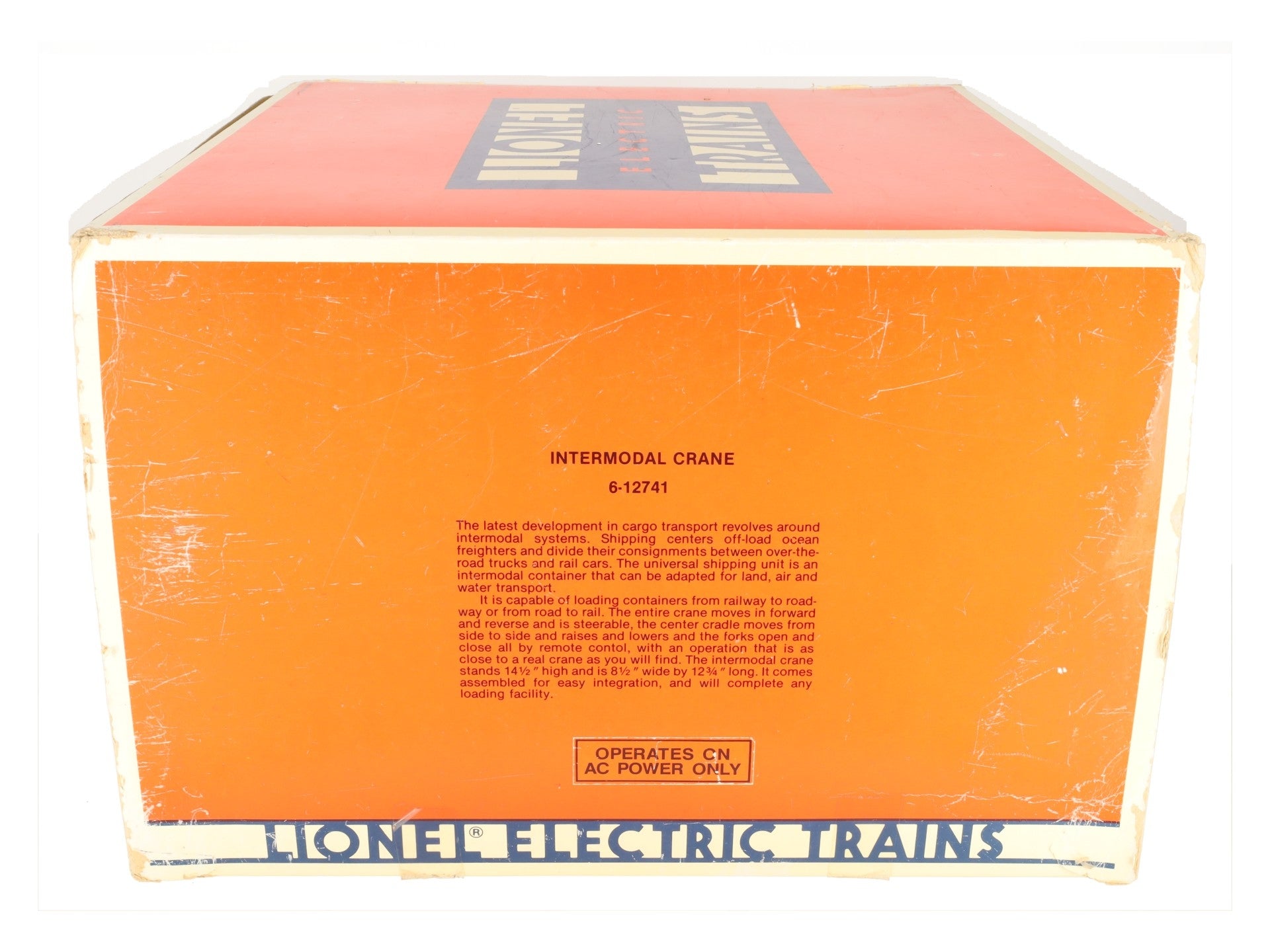 Lionel 6-12741 O Gauge Union Pacific Intermodal Crane LN/Box