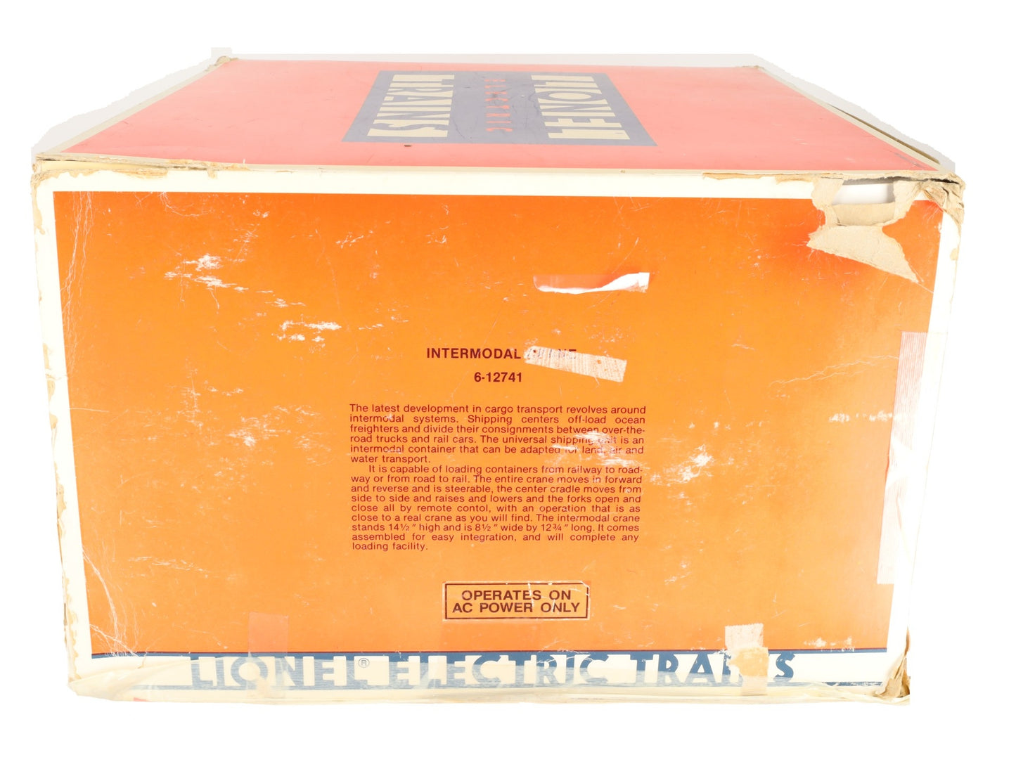 Lionel 6-12741 O Gauge Union Pacific Intermodal Crane LN/Box