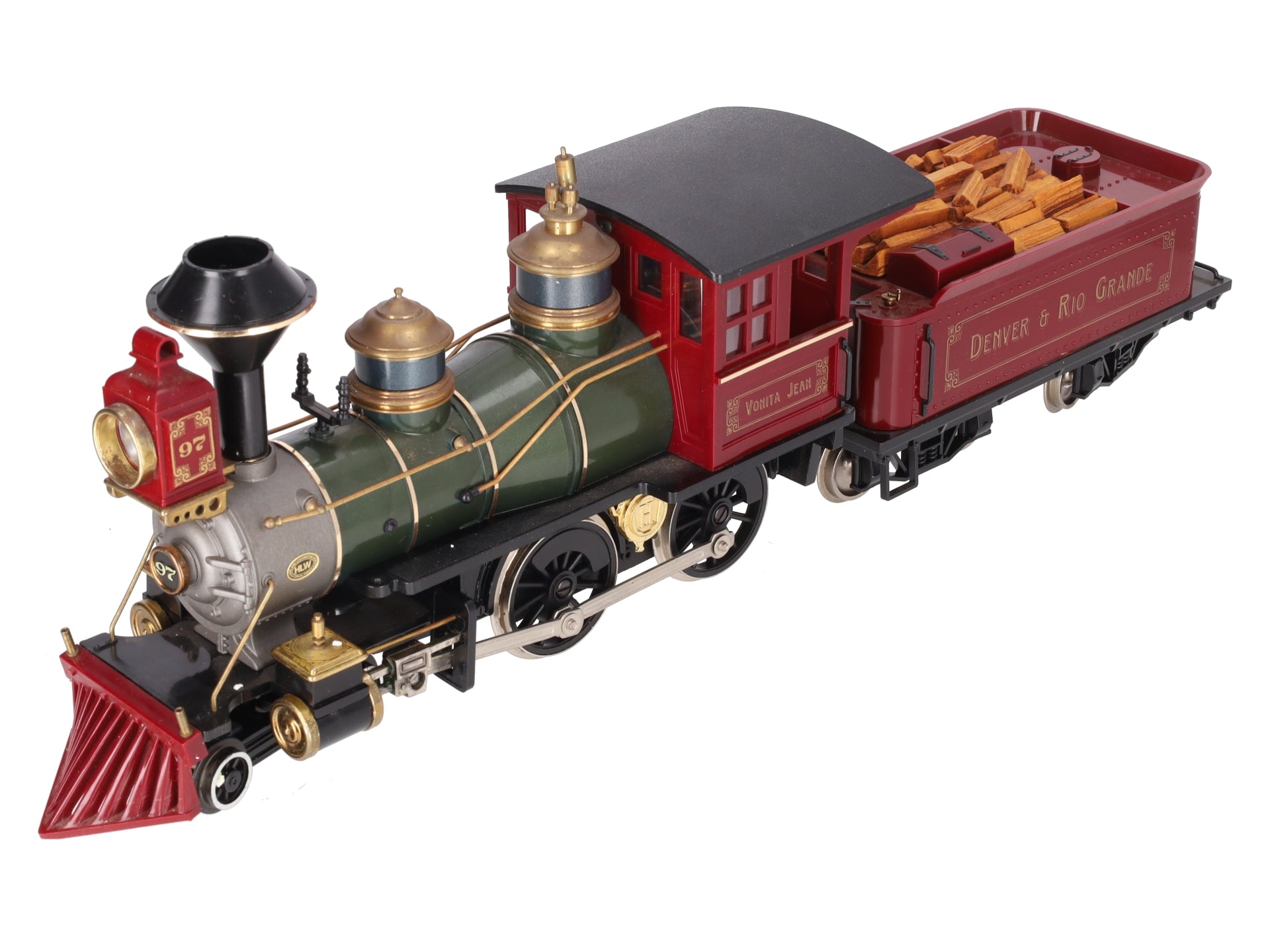 Hartland 09554 G Denver & Rio Grande Maroon 4-4-0 Steam Locomotive & Tender VG