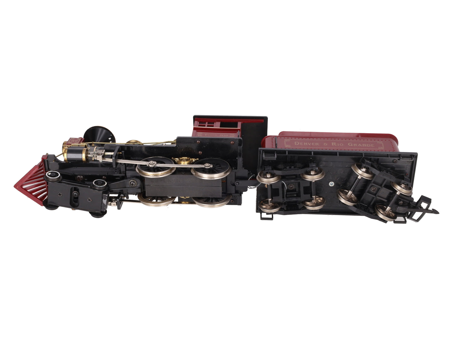 Hartland 09554 G Denver & Rio Grande Maroon 4-4-0 Steam Locomotive & Tender VG