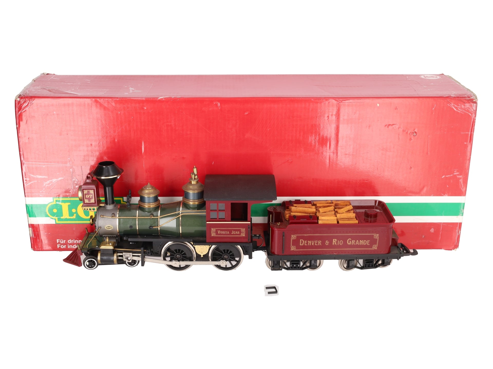 Hartland 09554 G Denver & Rio Grande Maroon 4-4-0 Steam Locomotive & Tender VG