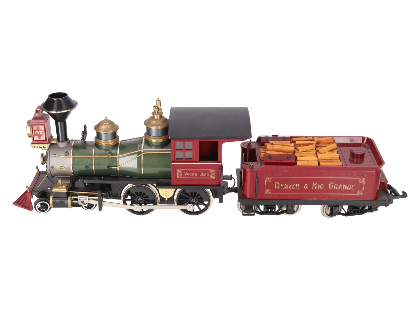 Hartland 09554 G Denver & Rio Grande Maroon 4-4-0 Steam Locomotive & Tender VG