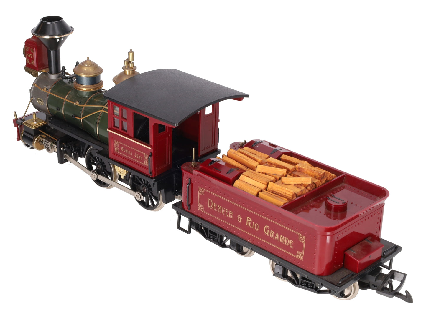 Hartland 09554 G Denver & Rio Grande Maroon 4-4-0 Steam Locomotive & Tender VG