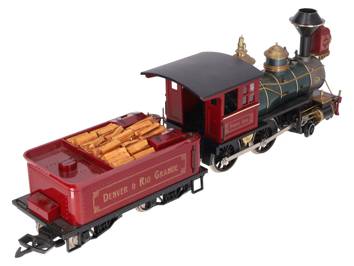 Hartland 09554 G Denver & Rio Grande Maroon 4-4-0 Steam Locomotive & Tender VG