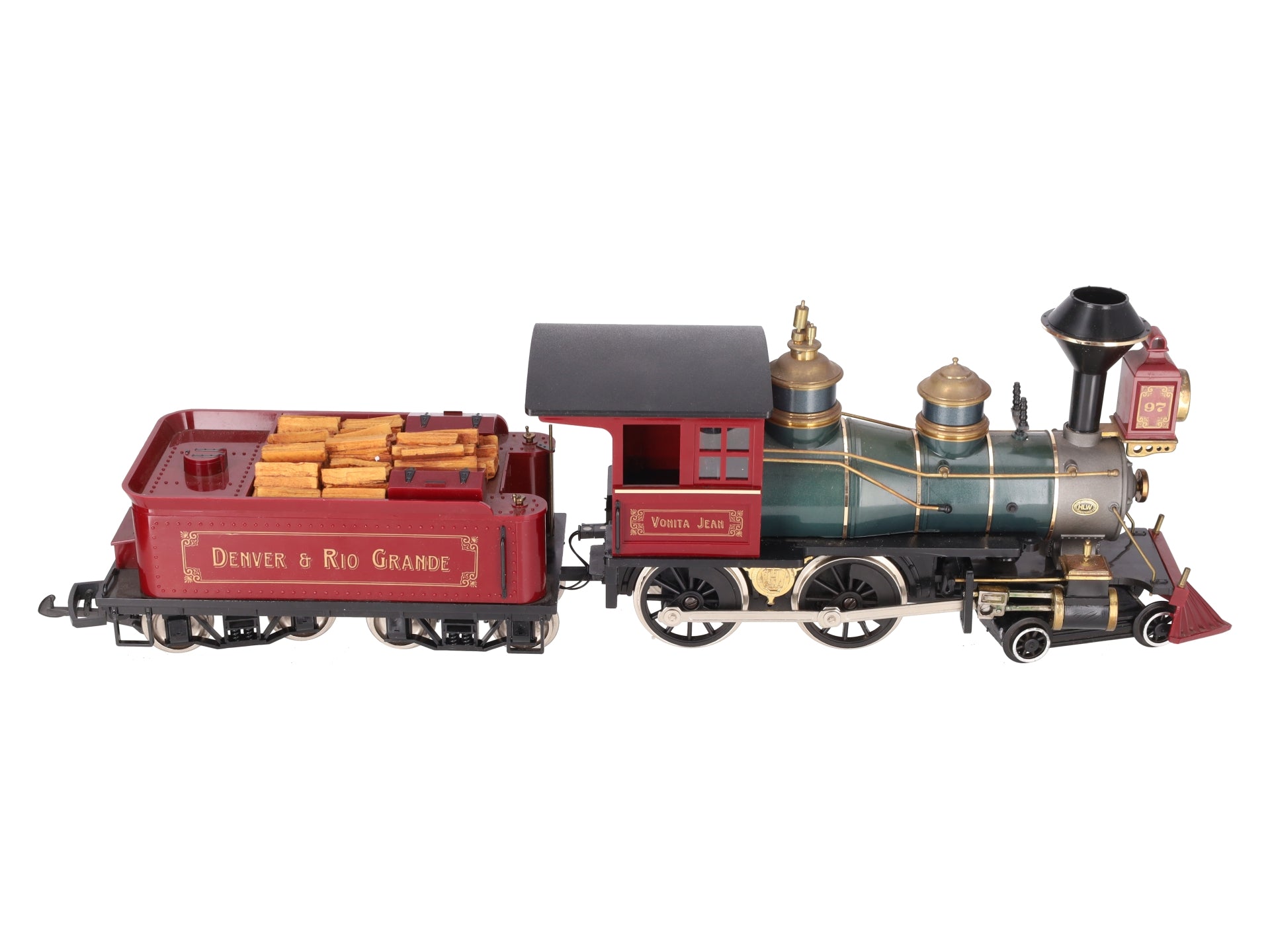 Hartland 09554 G Denver & Rio Grande Maroon 4-4-0 Steam Locomotive & Tender VG
