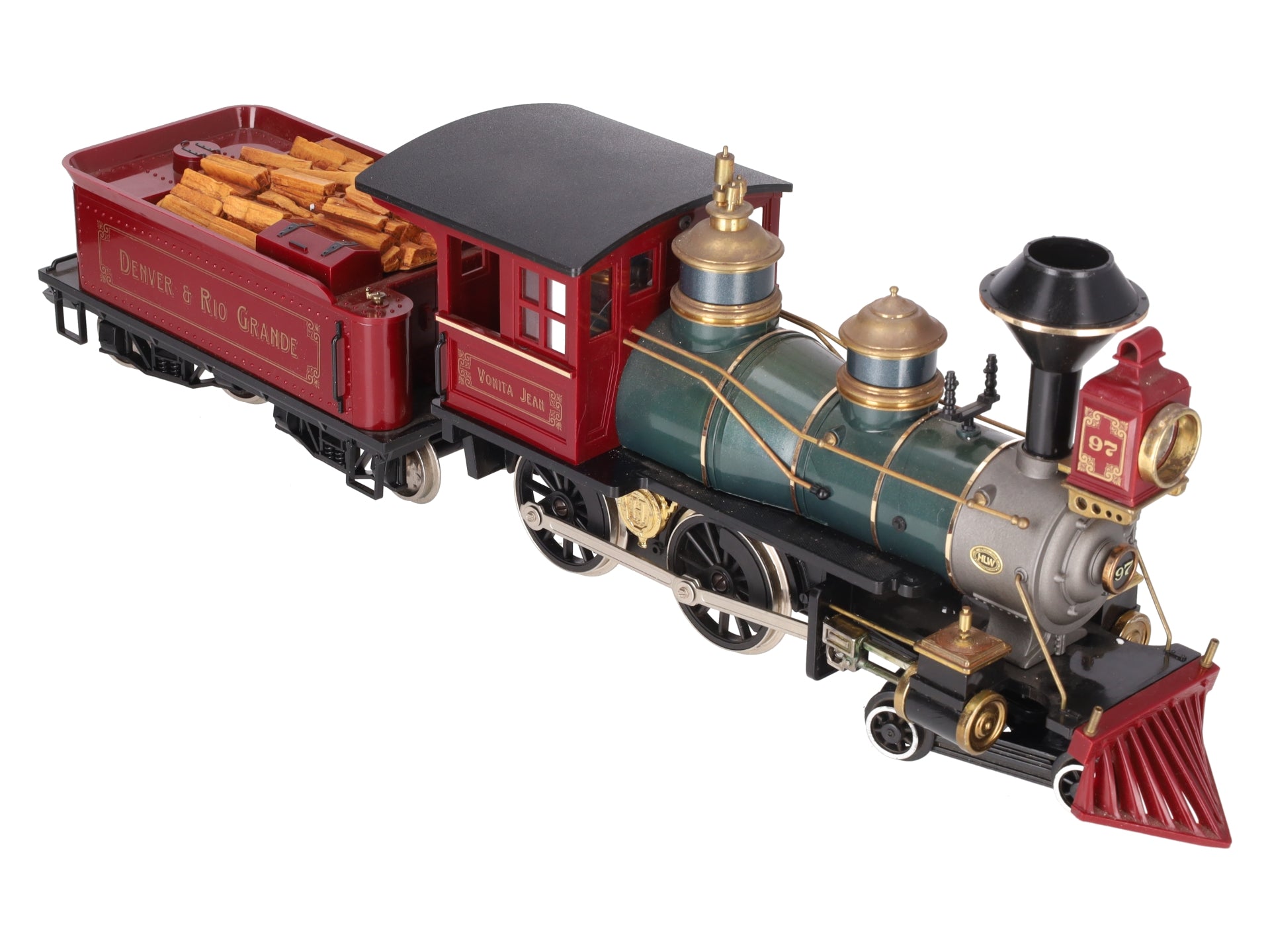 Hartland 09554 G Denver & Rio Grande Maroon 4-4-0 Steam Locomotive & Tender VG