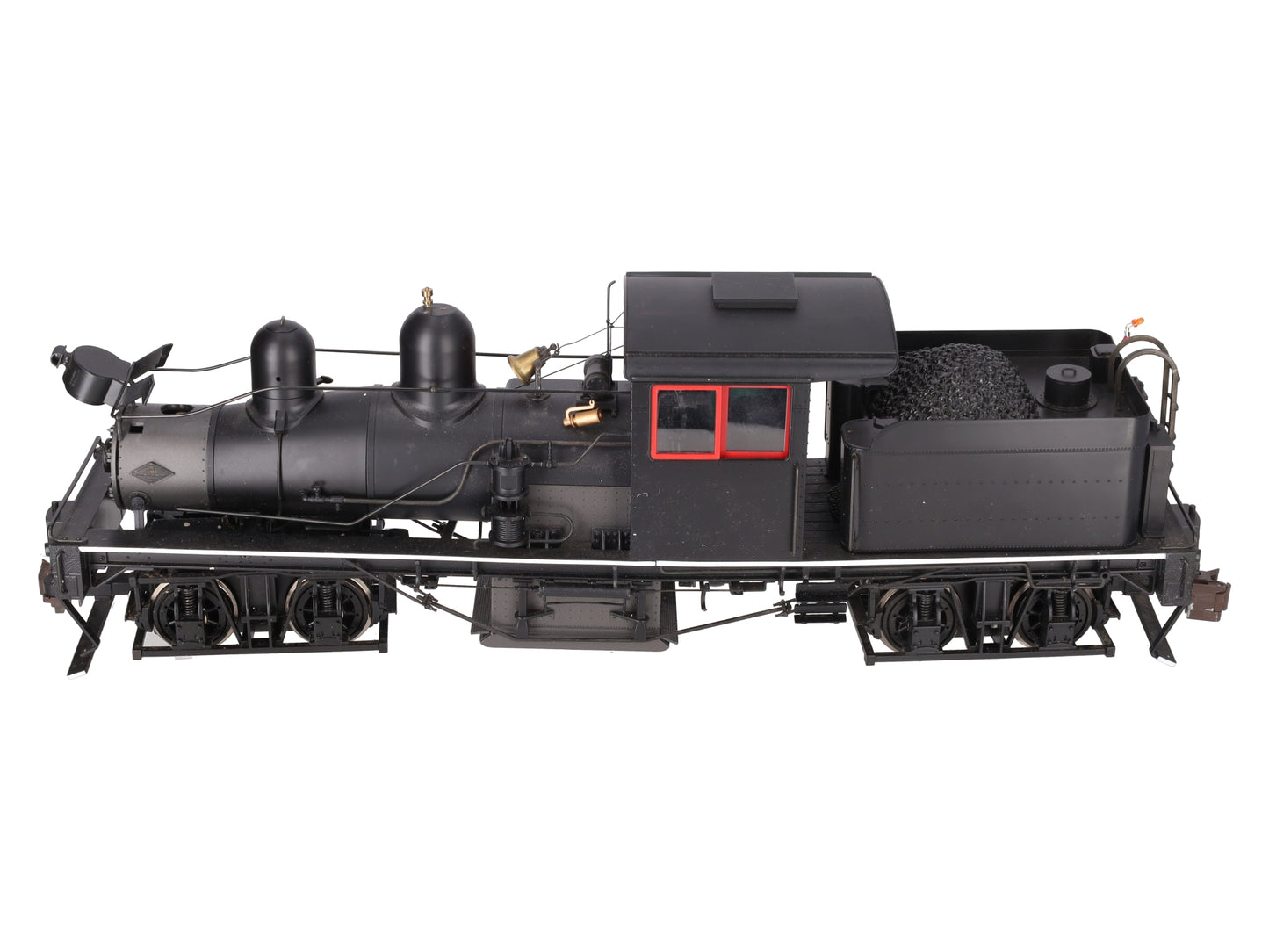 Bachmann 82198 G Unlettered 38 Ton Two Truck Steam Shay with Red & White Trim/Box