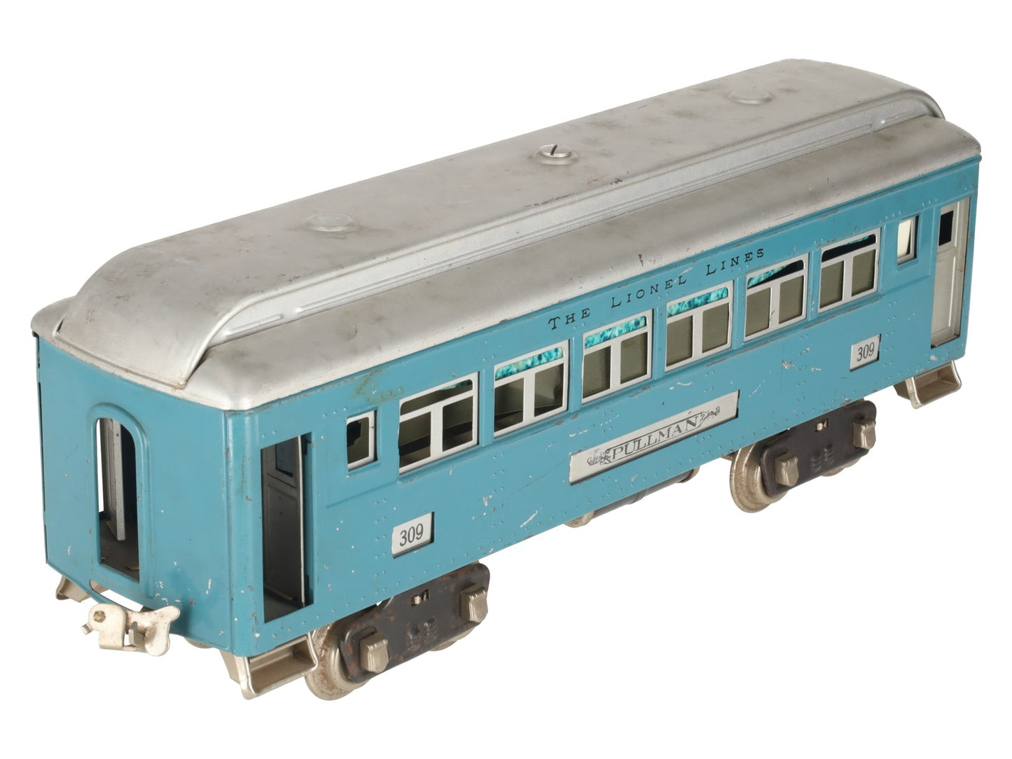 Lionel 309 VIntage Standard Gauge Blue Pullman Passenger Car VG/Box