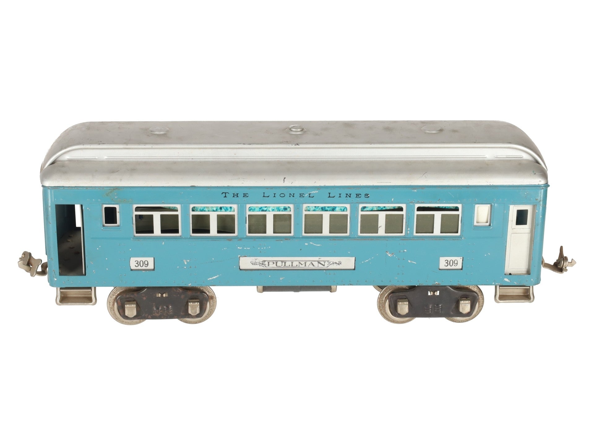 Lionel 309 VIntage Standard Gauge Blue Pullman Passenger Car VG/Box