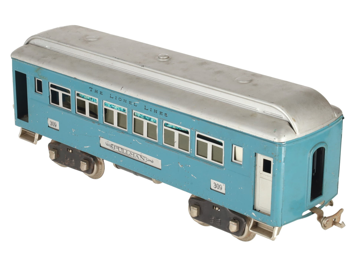 Lionel 309 VIntage Standard Gauge Blue Pullman Passenger Car VG/Box