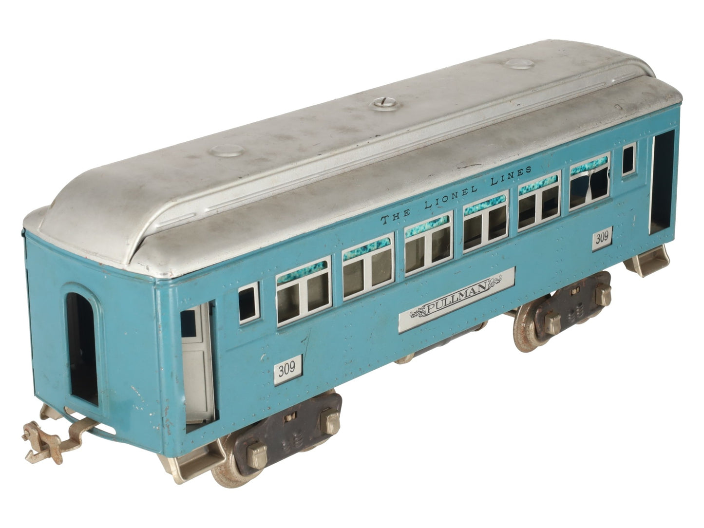Lionel 309 VIntage Standard Gauge Blue Pullman Passenger Car VG/Box
