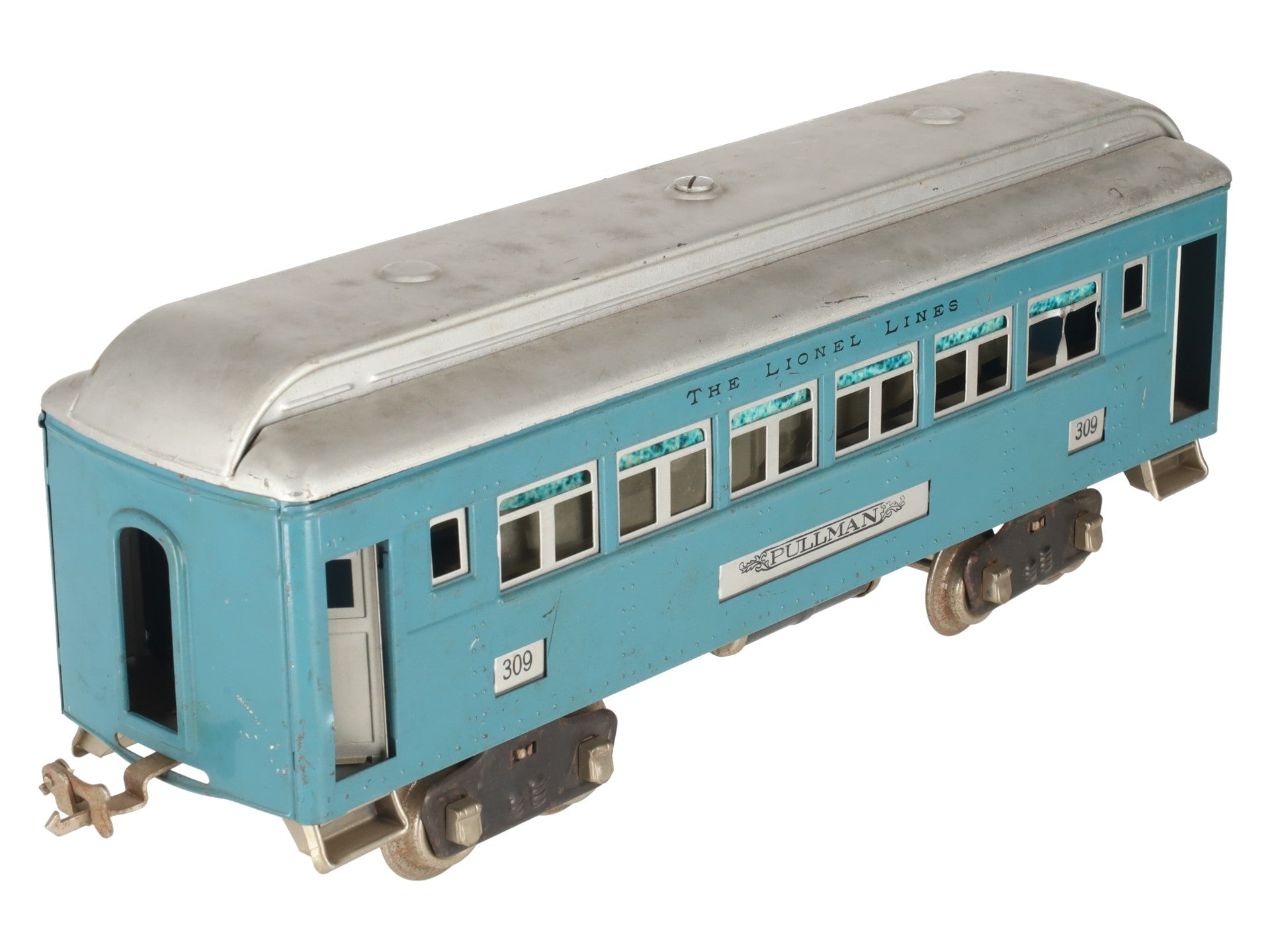 Lionel 309 VIntage Standard Gauge Blue Pullman Passenger Car VG/Box