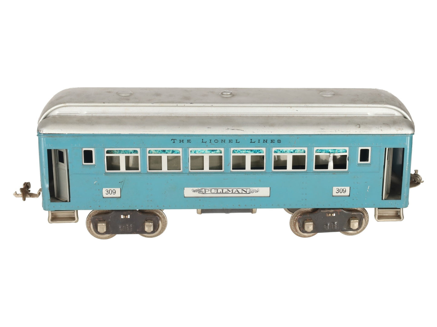 Lionel 309 VIntage Standard Gauge Blue Pullman Passenger Car VG/Box