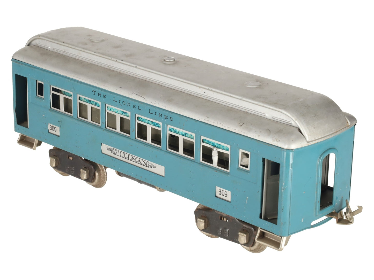 Lionel 309 VIntage Standard Gauge Blue Pullman Passenger Car VG/Box