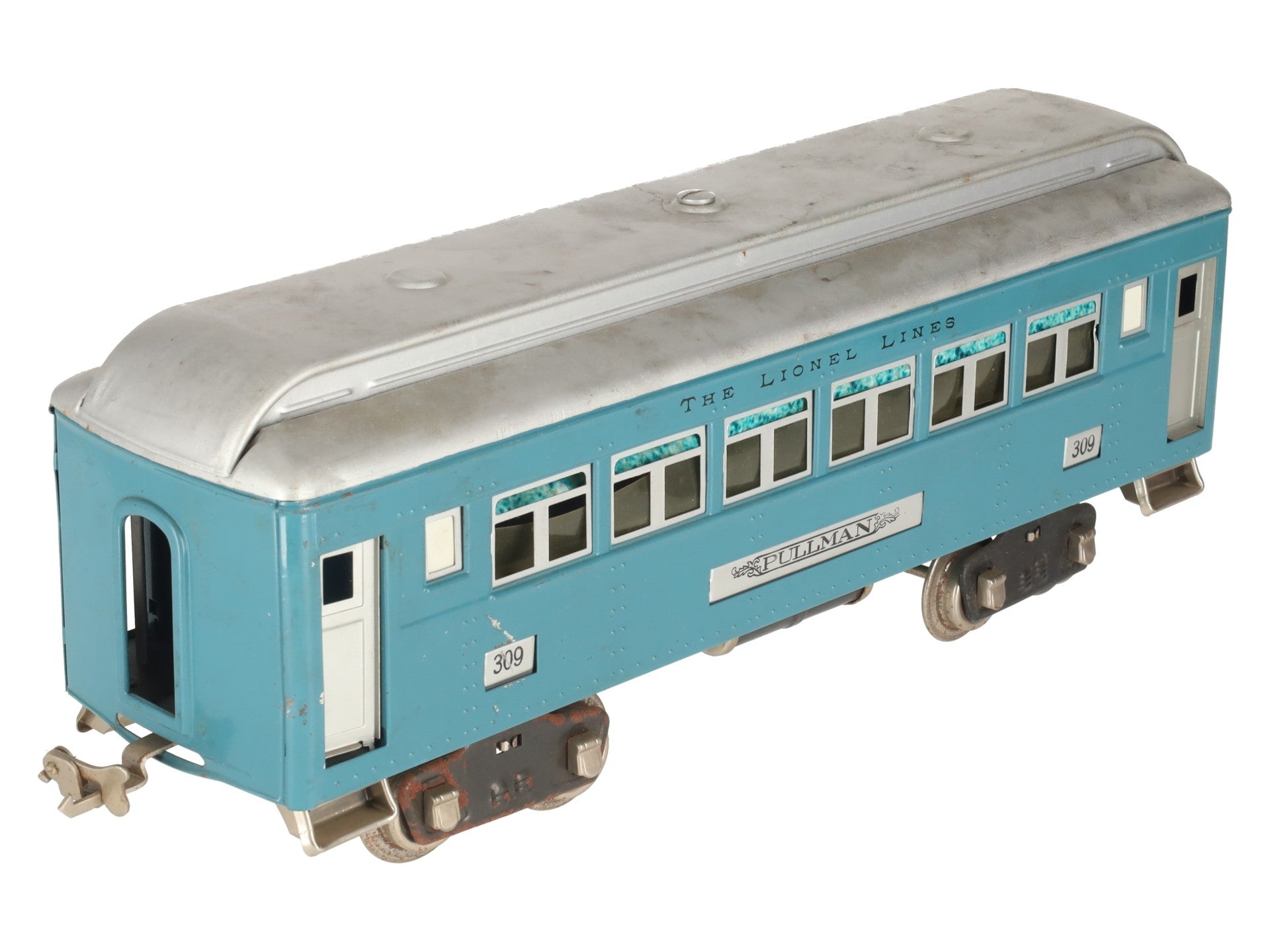 Lionel 309 VIntage Standard Gauge Blue Pullman Passenger Car VG/Box