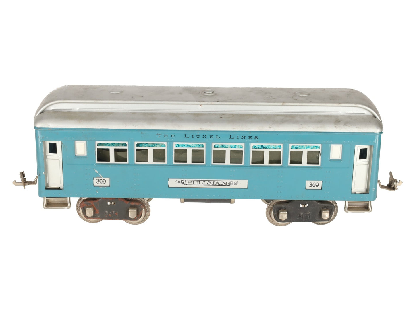 Lionel 309 VIntage Standard Gauge Blue Pullman Passenger Car VG/Box