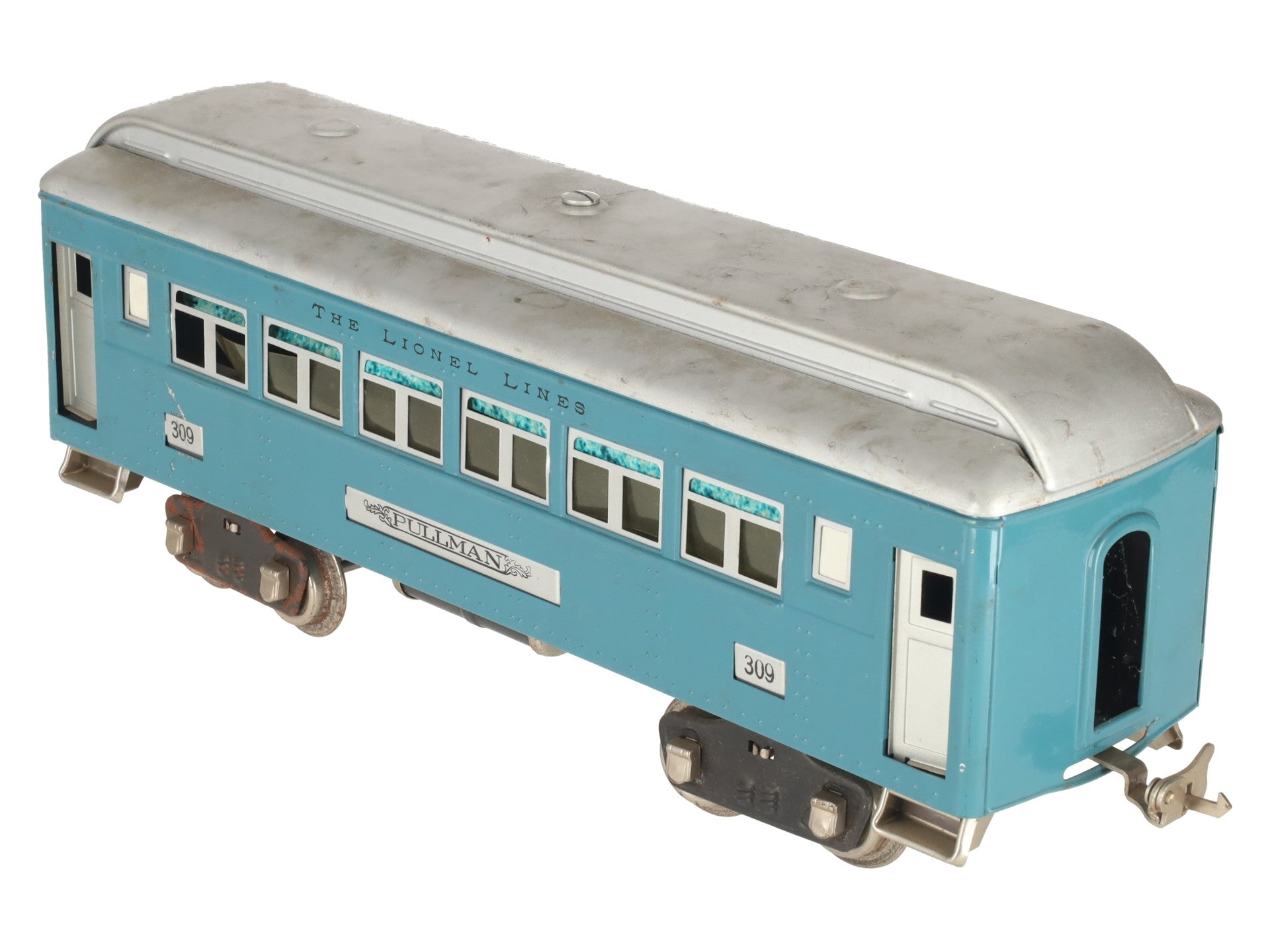 Lionel 309 VIntage Standard Gauge Blue Pullman Passenger Car VG/Box