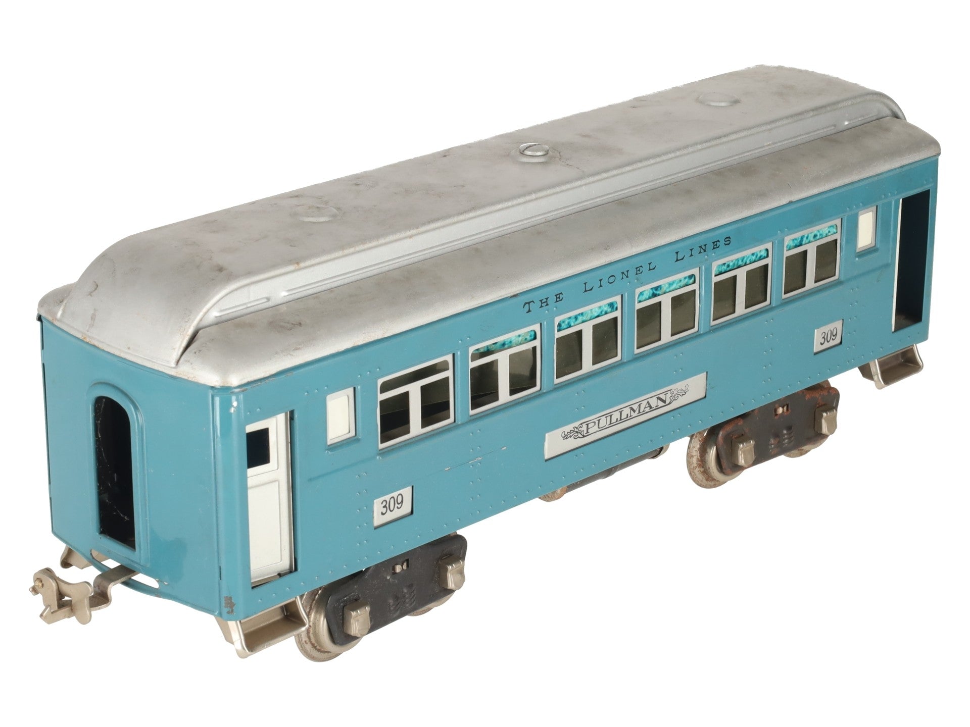 Lionel 309 VIntage Standard Gauge Blue Pullman Passenger Car VG/Box