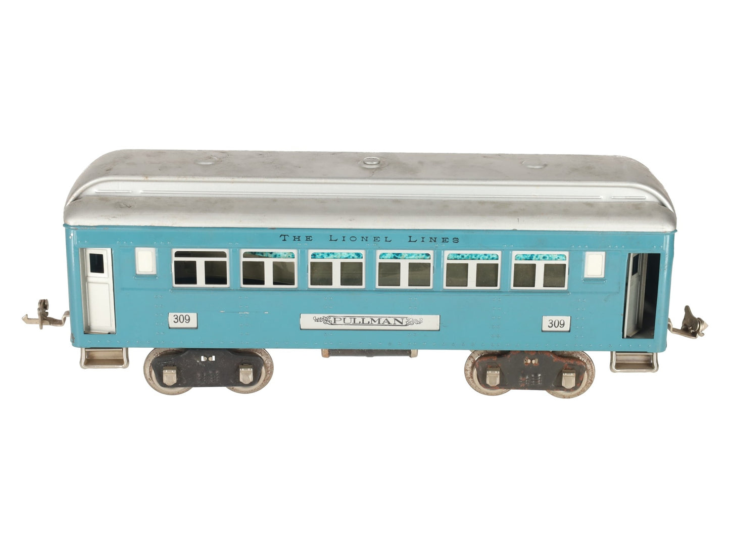 Lionel 309 VIntage Standard Gauge Blue Pullman Passenger Car VG/Box