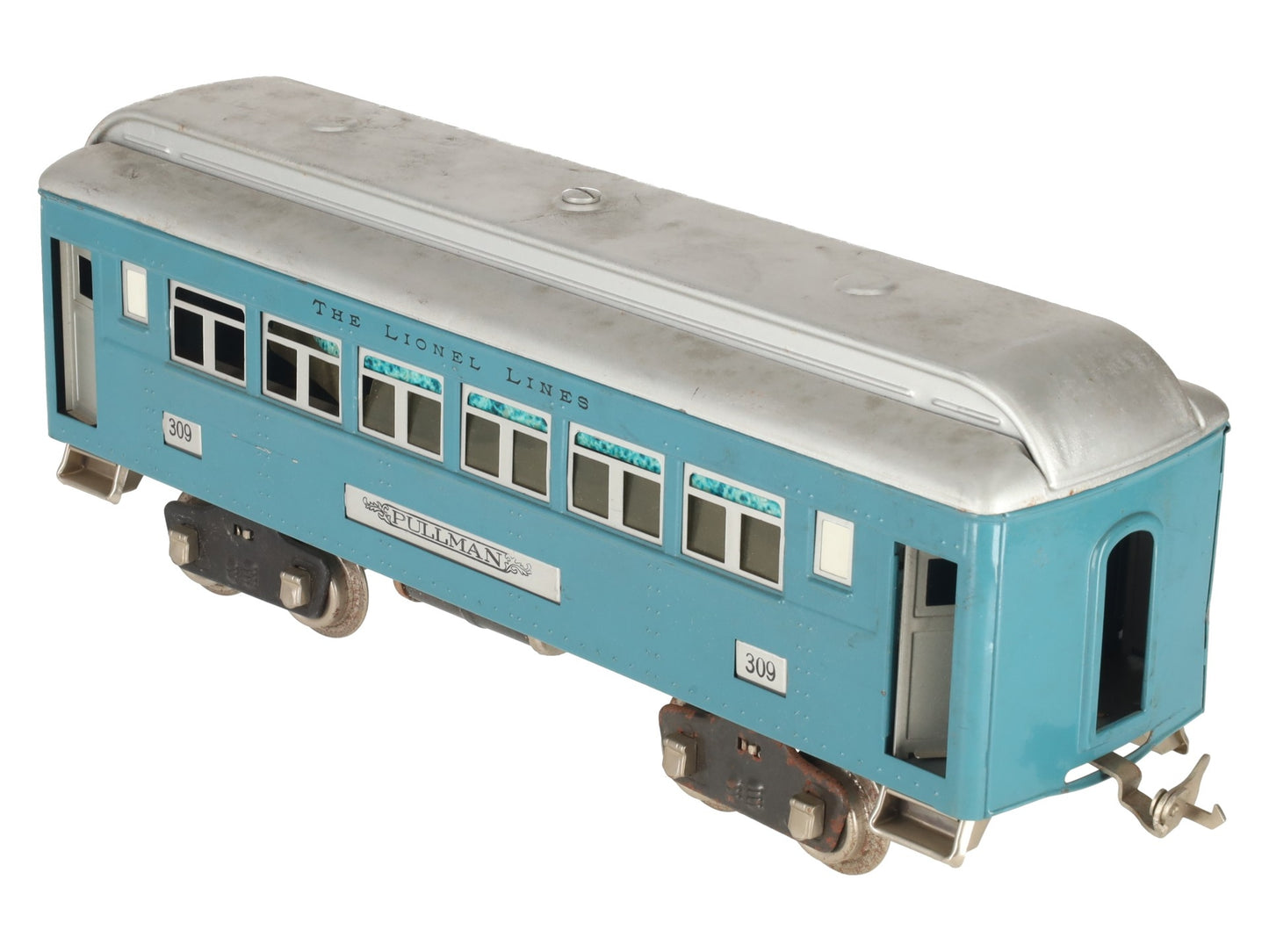 Lionel 309 VIntage Standard Gauge Blue Pullman Passenger Car VG/Box