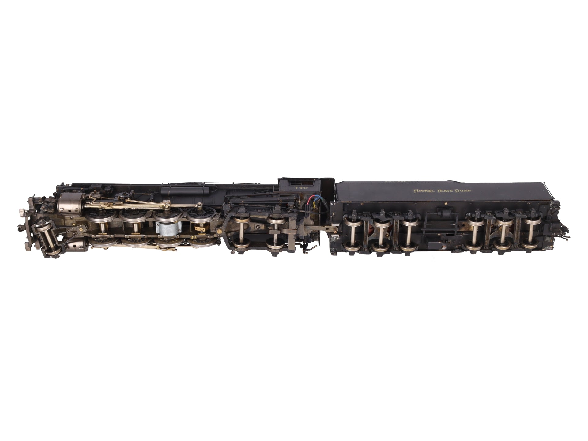 US Hobbies O 2-Rail Brass NKP 2-8-4 Steam Locomotive & Tender #779 - Painted/Box