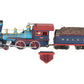 Lionel 1862 Vintage O General 4-4-0 Steam Locomotive & Tender - Repainted